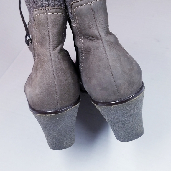Gabor | Suede Wedge Ankle Boots, Brown‎ size 9 - Picture 6 of 11